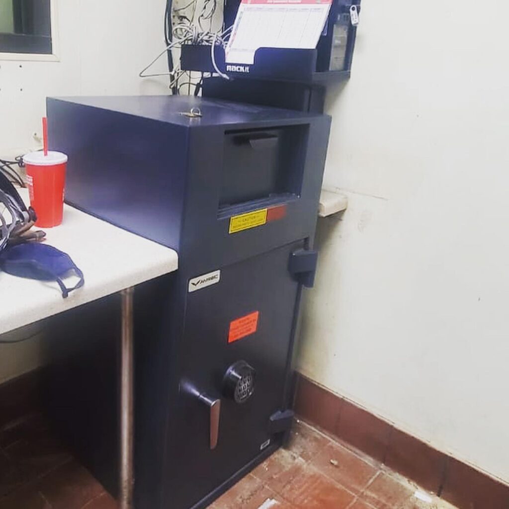 Safe Installation, Wendy's, Orange County Locksmith, Coastal Locksmith Inc, local locksmith, safe locksmith, commercial locksmith, floor safe, AMSEC Depository Safe